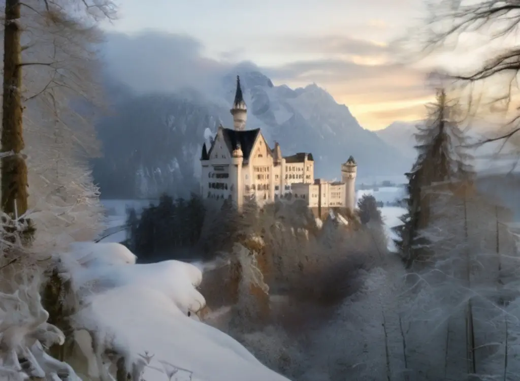 Schloss Neuschwanstein im Winter